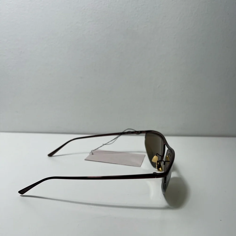 Bottega Veneta Oval Metal Pathos Cat Eye Mirrored Sunglasses BV1091S